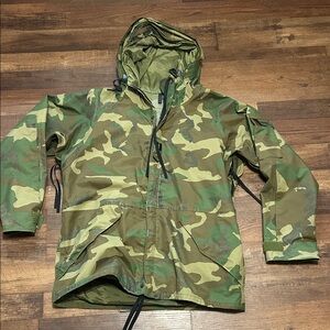 US Military Camouflage Parka with Hood - Large-Long - NATO SIZE 8080/0414